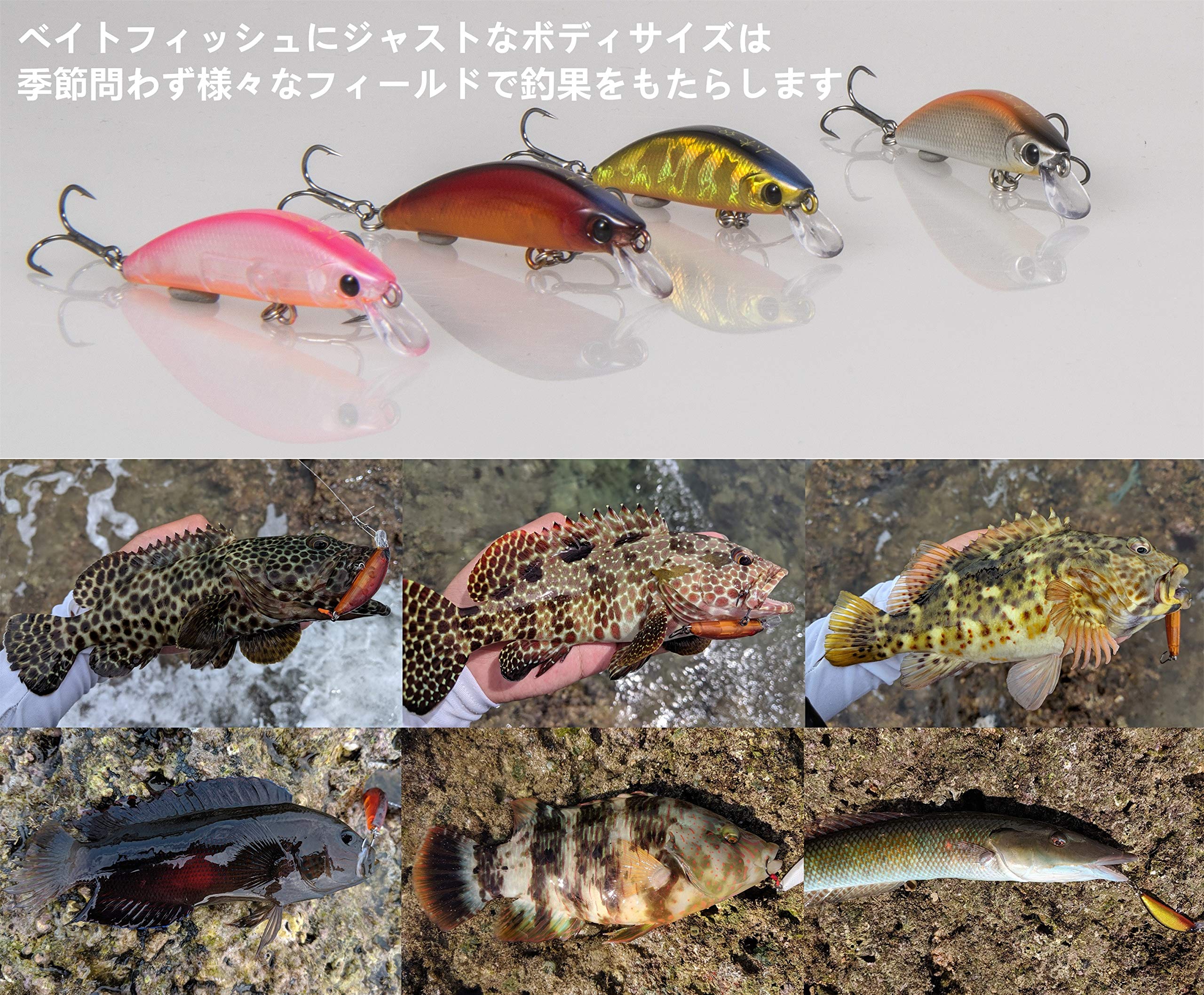 Amazon | [青嵐ルアー]シンキングミノー トラウト ルアー 渓流 ミノー